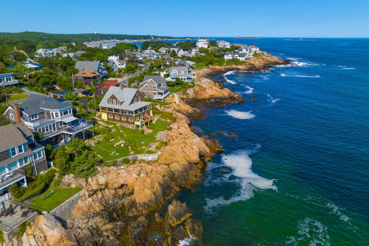 Coastal homes of Gloucester, Massachussetts